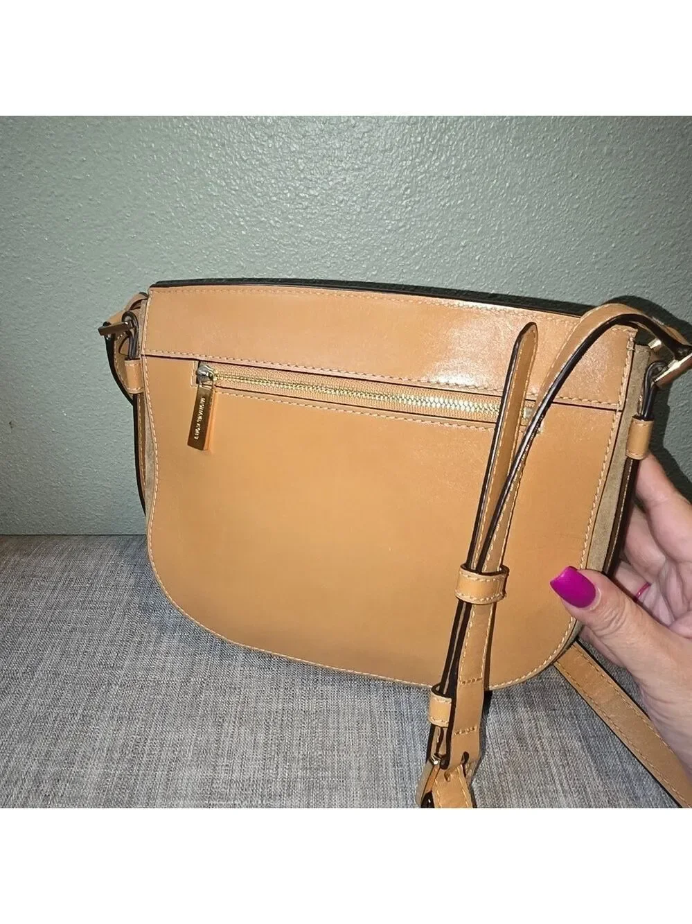Michael Kors Romy suede leather bag